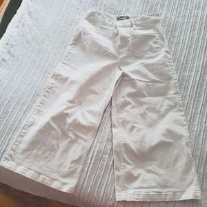 J Crew Point Sur wide leg crop pants